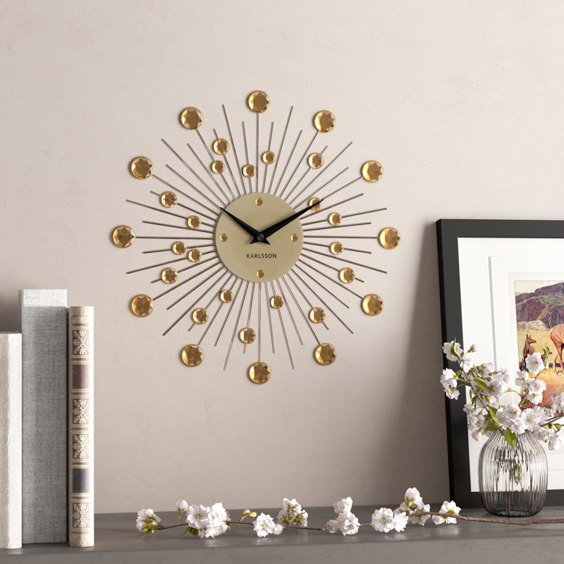Karlsson Sunburst Wall Clock & Reviews Wayfair.co.uk
